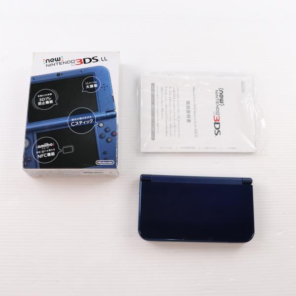 『中古即納』{3DS} (本体) Newニンテンドー3DS LL メタリックブルー 任天堂(RED-...