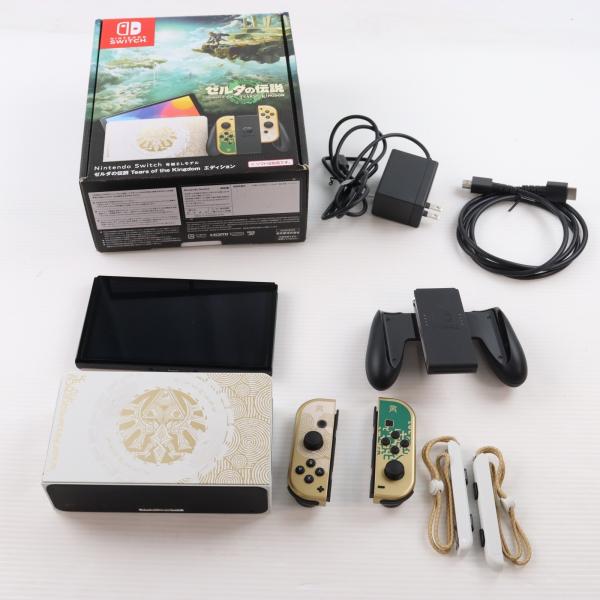 『中古即納』{Switch} (本体) Nintendo Switch 有機ELモデル ゼルダの伝説...