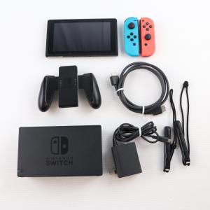 『中古即納』{Switch} (本体) Nintendo Switch(ニンテンドースイッチ) Joy-Con(L) ネオンブルー/R ネオンレッド 任天堂(HAD-S-KABAH)(20190830)