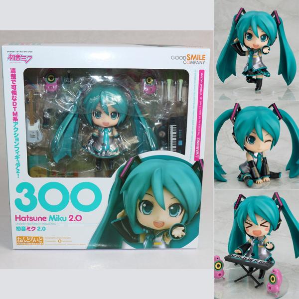 『中古即納』{FIG}ねんどろいど 300 初音ミク 2.0 キャラクター・ボーカル・シリーズ01 ...