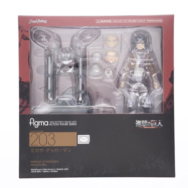『中古即納』{FIG} figma(フィグマ) 203 ミカサ・アッカーマン 進撃の巨人 完成品 可...
