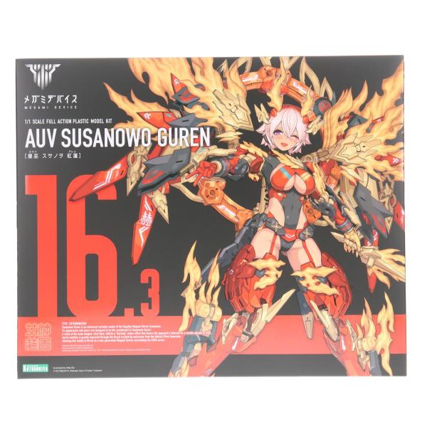 『中古即納』{PTM} メガミデバイス 1/1 皇巫 スサノヲ 紅蓮(オウブ スサノヲ グレン) プ...