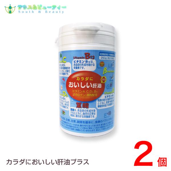 ビタミン 肝油 からだにおいしい肝油　プラス　2個　ビタミンＣ　葉酸　カルシウム促進ビタミンＤ　β―...