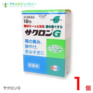 サクロンG（18包）【第2類医薬品】 サクロンGは出過ぎた胃酸の働きを弱め、スーッと飲めば，スーッと効きます　 エーザイ｜medicaiminami