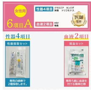 性病検査キット 女性用 6項目A 性病 検査の詳細画像1