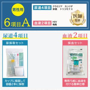 性病検査キット 男性用 6項目A 性病 検査の詳細画像1