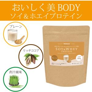 In Shape ソイ＆ホエイプロテイン 300g プレーン 女性にうれしいコラーゲン、スーパーフード、カルニチン、乳酸菌、フラクトオリゴ糖配合