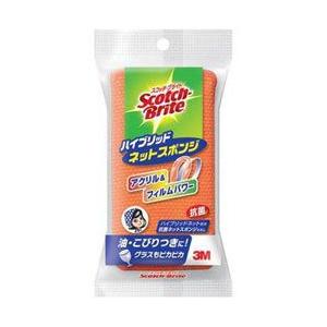 住友スリーエム スコッチブライト ハイブリッドネットスポンジ（オレンジ） HBNT-75E ◆お取り...