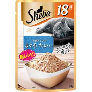 【マースジャパンリミテッド】シーバ リッチ 18歳以上 お魚ミックス まぐろ・たい入り 35g ☆ペット用品 ※お取り寄せ商品【賞味期限：3ヵ月以上】｜medistock