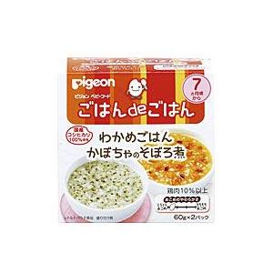 ピジョン ごはんdeごはん わかめごはん＆かぼちゃのそぼろ煮 （７カ月頃〜）■ ※お取り寄せ商品｜medistock