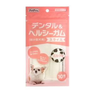 ペットプロジャパン ペットプロ デンタル＆ヘルシーガム 超小型犬用 スライス ミルク味 10枚入 ※賞味期限：3ヵ月以上 ★ペット用品 ※お取り寄せ商品｜medistock