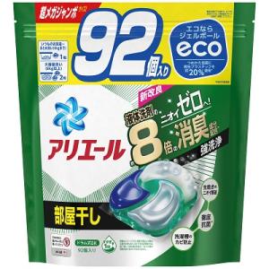 P＆G アリエール ジェルボール 4D 部屋干し用 つめかえ用 超メガジャンボサイズ 92個入｜medistock