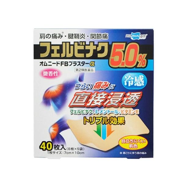 第2類医薬品 テイコクファルマケア オムニードFBプラスターa 40枚入 ※お取り寄せの場合あり