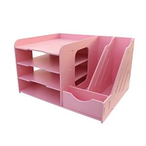 Artispro レターケース 書類トレー A4トレー 卓上収納ラック ファイルラック 本立て フォルダー 組立簡単 4段