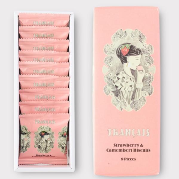 フランセ　　ビスキュイ (ストロベリー&amp;カマンベール)9枚入