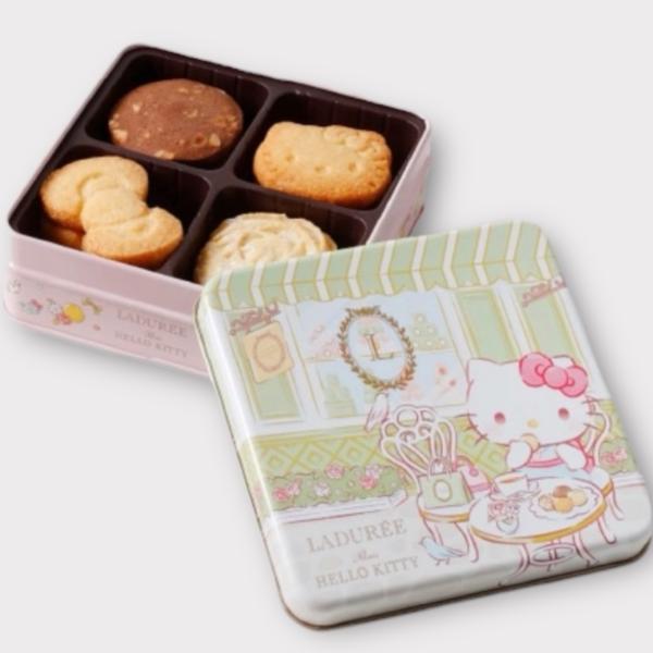 ラデュレ　クッキー缶　 ハローキティ  サブレ（12枚入り ）by LADUREE　