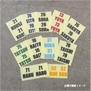 背番号UVオーダーステッカー シール オリジナ...の詳細画像5