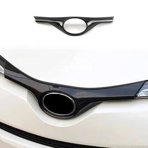 トヨタ C-HR 専用 フロントグリルガーニッシュ フロントバンパーグリルカバー フロントエンブレムガーニッシュ カバー 外装パーツ アクセサリー外装 パ