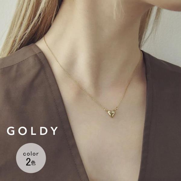 タイニー ハート ステンレス ネックレス GOLDY ゴールディ 3250451 レディース ハート...