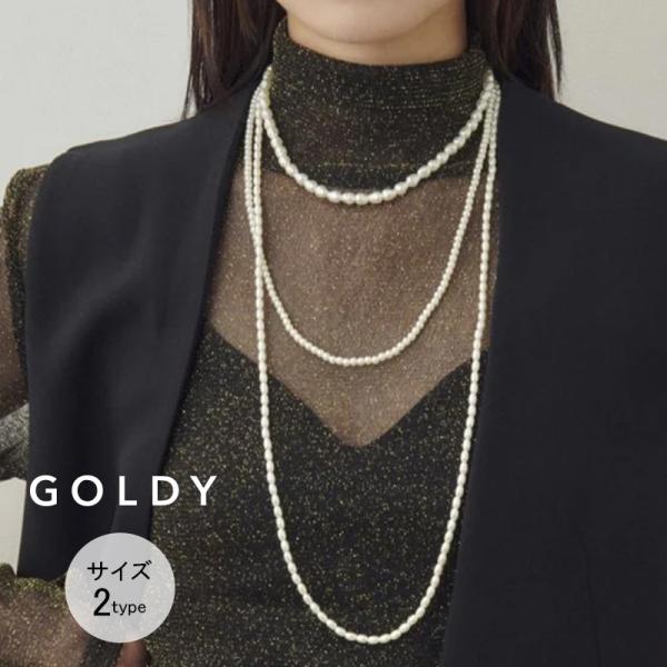 ビッグ バブル パール ネックレス GOLDY ゴールディ 3250805 goldy アクセサリー...