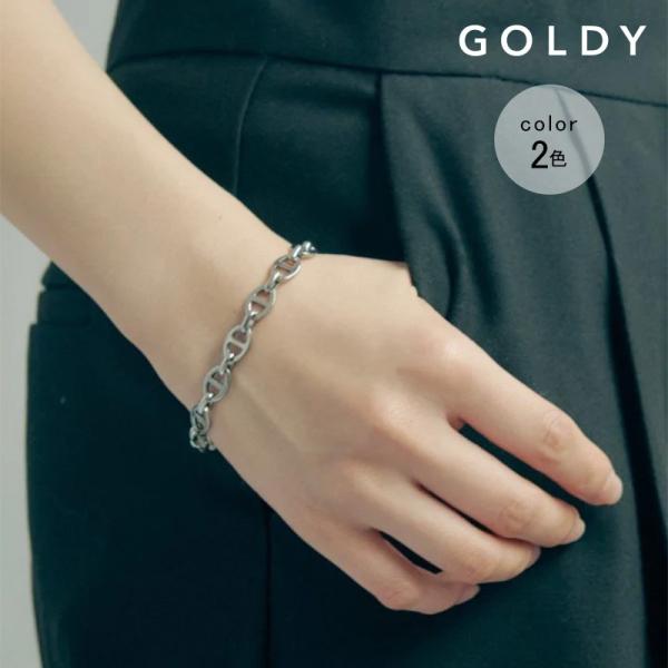 アンカー チェーン マンテル ステンレス ブレスレット GOLDY ゴールディ 4240420 go...