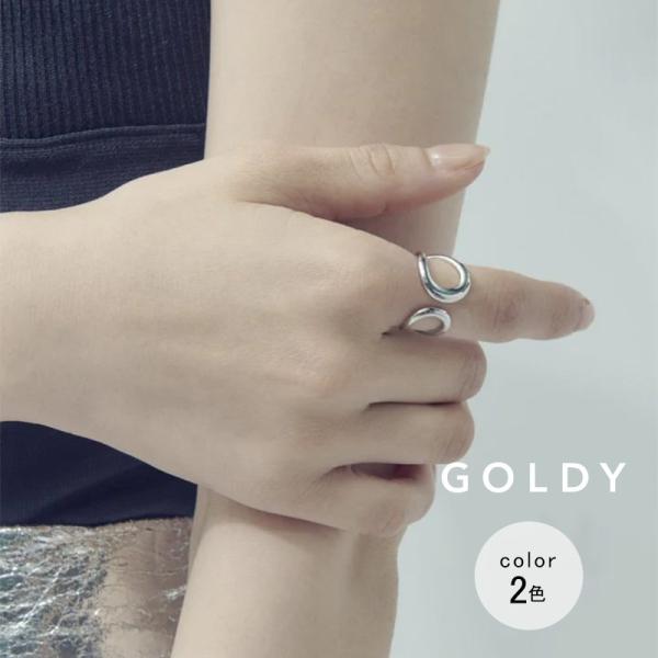 ダブル ループ ライン ステンレス リング GOLDY ゴールディ 5240806 アクセサリー レ...