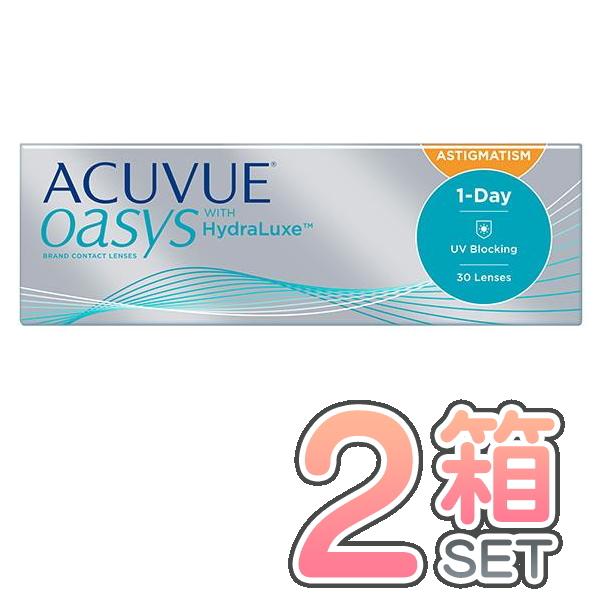 ワンデーアキュビューオアシス乱視用 2箱セット 30枚入り 1day oasys toric ワンデ...