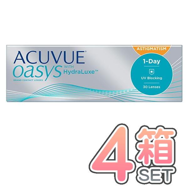 ワンデーアキュビューオアシス乱視用 4箱セット 30枚入り 1day oasys toric ワンデ...
