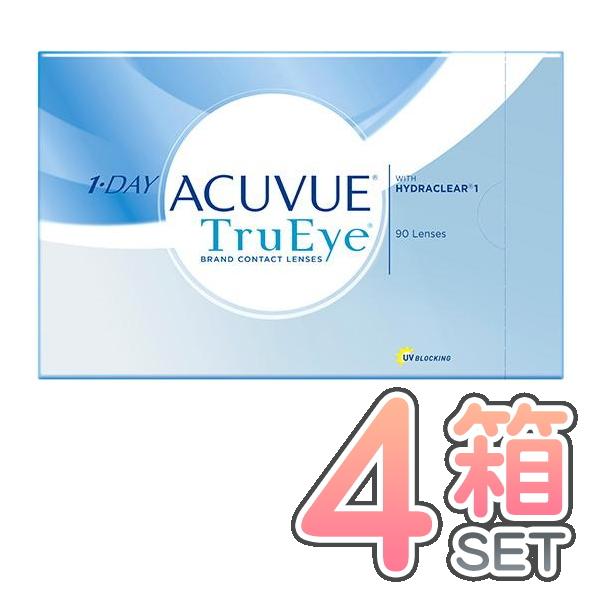 コンタクトレンズ ワンデーアキュビュートゥルーアイ 90枚入 4箱セット ジョンソンＡ【メーカー直送...