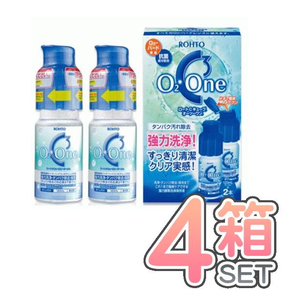 ロート Cキューブオーツーワン 2本パック 4箱 120ml×8本 ハードコンタクトレンズ用 ケア用...