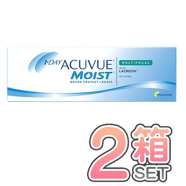 【遠近両用】ネコポス便 送料無料 ワンデーアキュビューモイスト マルチフォーカル 2箱 （1箱30枚...