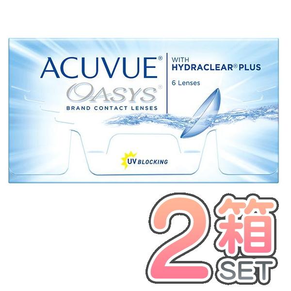 【ネコポス便送料無料】【代引不可】アキュビューオアシス 2箱 （1箱6枚入） ジョンソンアンドジョン...