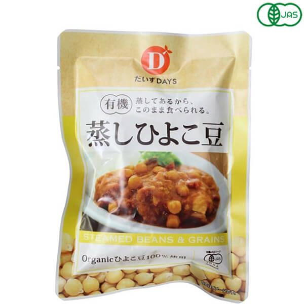 【5/29(水)限定！ポイント+5%】だいずデイズ 有機蒸しひよこ豆 85g オーガニック カレー ...