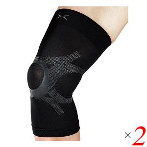 サポーター 膝 シリコン ホルザック HOLZAC シリコンサポーター 膝専用（1枚）ブラック 2個セット 送料無料｜mega-health