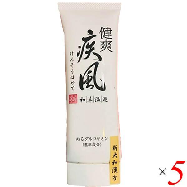 【4/8(水)限定！ポイント+4％！】健爽疾風（けんそうはやて） 80g 5個セット マッサージクリ...