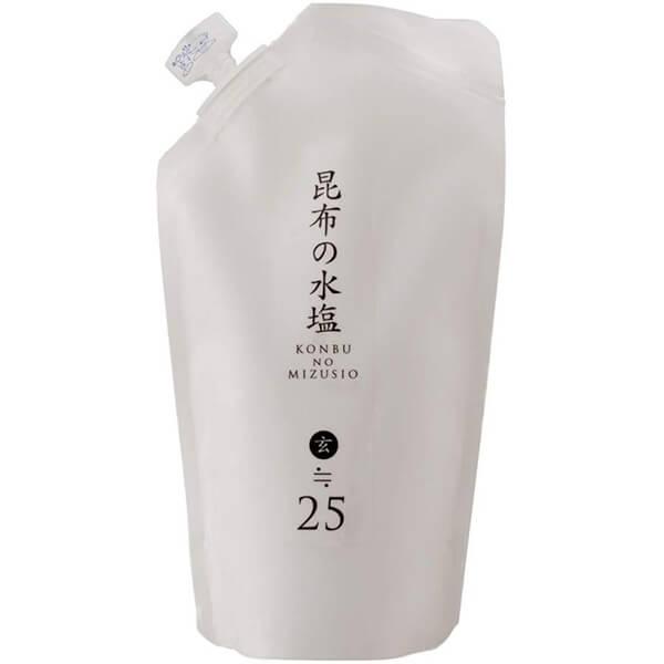 昆布の水塩 玄≒25% 280ml 詰替用 松前屋 水塩 昆布 うま味 送料無料