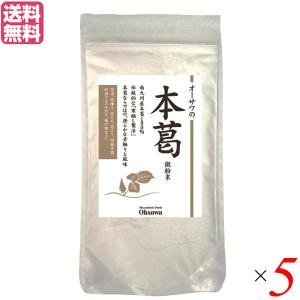 葛 葛粉 粉末 オーサワの本葛（微粉末）100g 5袋セット 送料無料｜メガヘルス