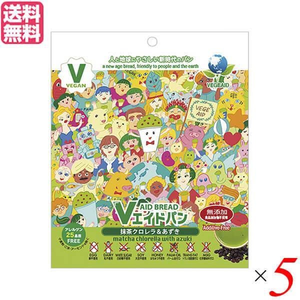 非常食 パン 5年保存 東京ファインフーズ Ｖエイド保存パン 抹茶クロレラ＆あずき 125g ５個セ...