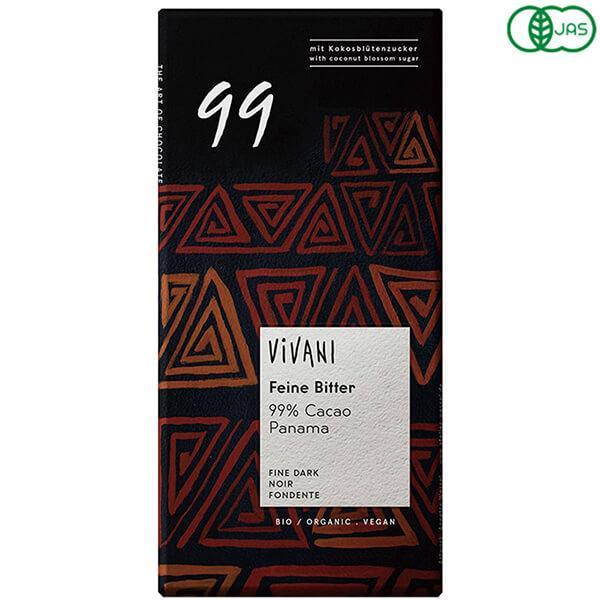 チョコ チョコレート ギフト ViVANI オーガニック エキストラダークチョコレート 99% 80...