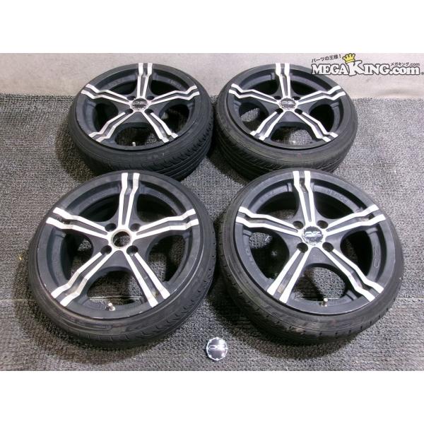 OZ X-LINE POWER 16インチホイール 7J+37 4穴 PCD100 ブラポリ 4本セ...
