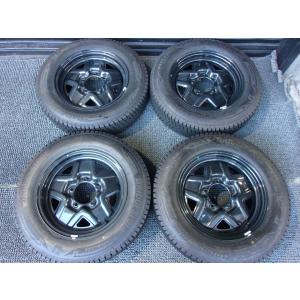 ★送料無料!溝有★JB64 ジムニー 純正 16インチホイール 5.5J+23 5穴 PCD139.7 スタッドレス ブリヂストン ブリザック DM-V3 / Q11-475