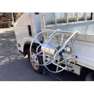 アルミ製ホース巻取器 動力噴霧器用ホース巻き取...の詳細画像2
