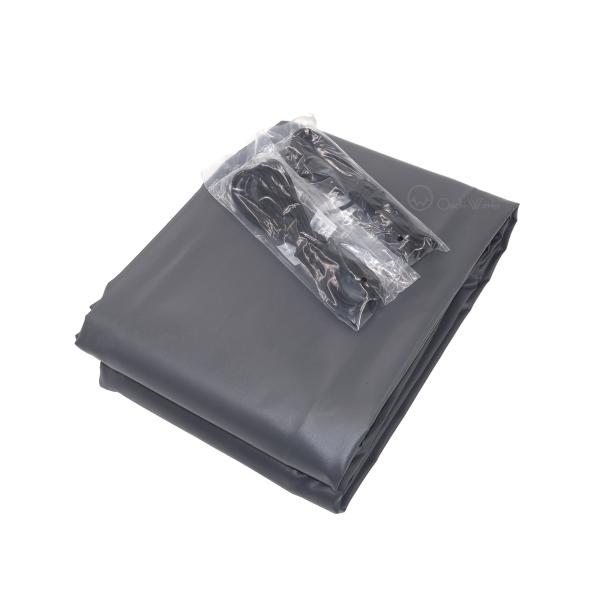 トラックシート グレー 3号 2.3ｍ×3.6ｍ コードゴム4ｍ×2本付き エステル帆布 1.5t ...