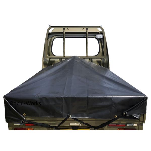 ハイゼットジャンボシート スロープ型 シート単品 ブラック (前部)2.0ｍ・(後部)1.9ｍ×(長...