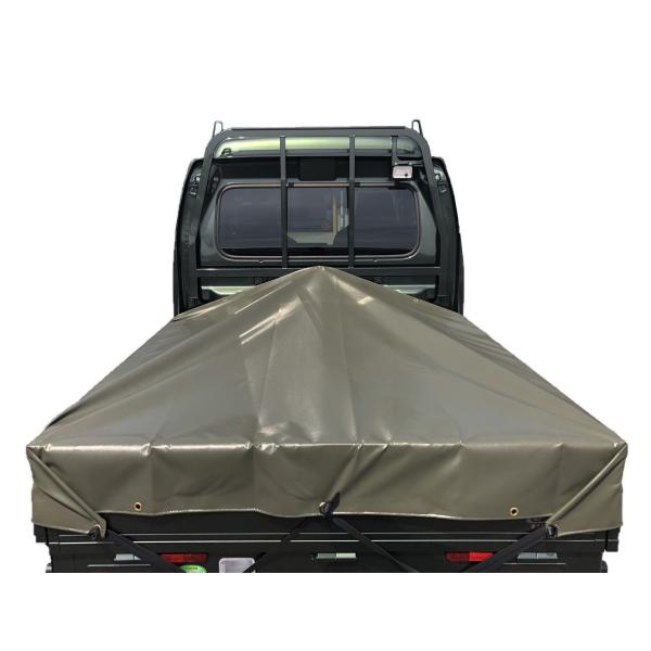 スーパーキャリイシート スロープ型 シート単品 OD 国防色 (前部)2.0ｍ・(後部)1.9ｍ×(...