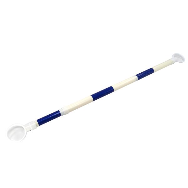 伸縮コーンバー 10本セット 青/白 スライドバー カラーコーン用バー