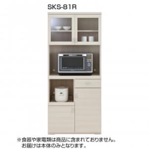 フナモコ 日本製 スマートキッチンシリーズ 家電ボード SKS-81R ホワイトウッド｜mega-star
