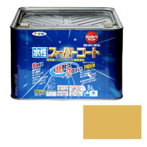 多用途 水性スーパーコート アサヒペン 塗料・オイル 水性塗料2 5L ハーベストイエロー｜mega-star