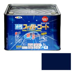 多用途 水性スーパーコート アサヒペン 塗料・オイル 水性塗料2 5L ナスコン｜mega-star