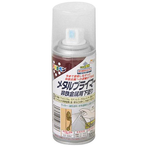 メタルプライマー アサヒペン 塗料・オイル スプレー塗料 100ml クリヤ